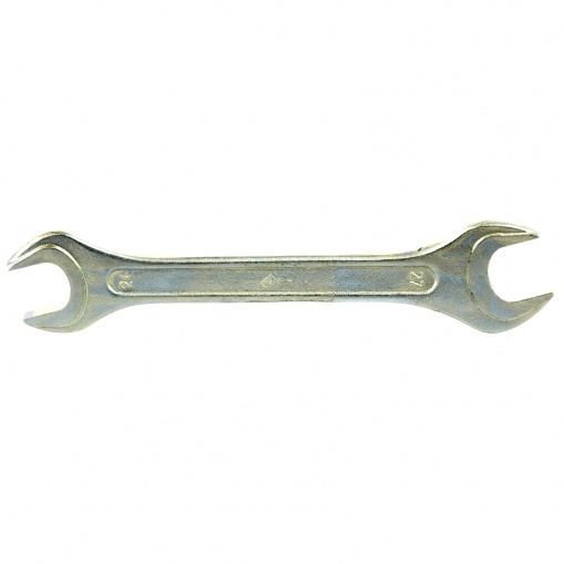 Ключ рожковый, 24 х 27 мм, оцинкованный (КЗСМИ) Россия