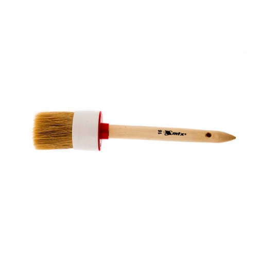 Кисть круглая №16 (55 мм), натуральная щетина, деревянная ручка MTX